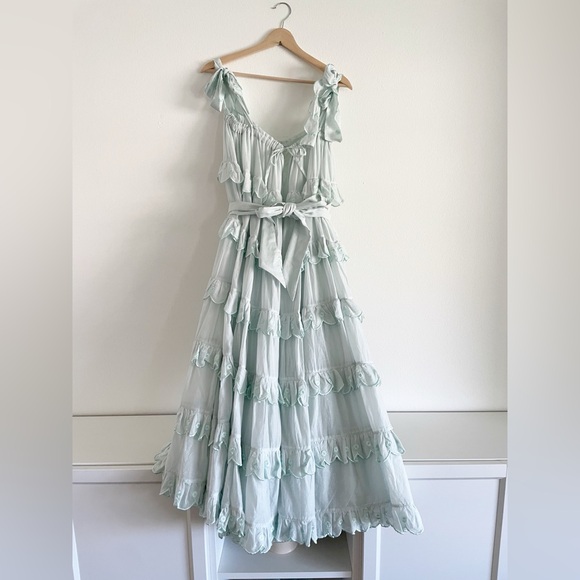 Innika Choo Iva Biig Dress ruffled maxi size two - Picture 1 of 9